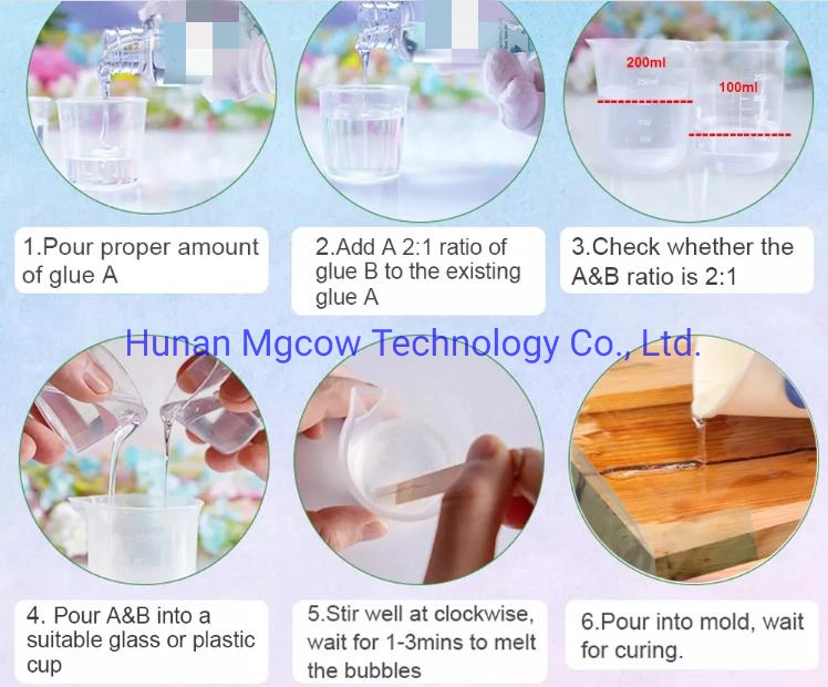 Two Component High Transparency Crystal Epoxy Resin for Handwork Ab Glue