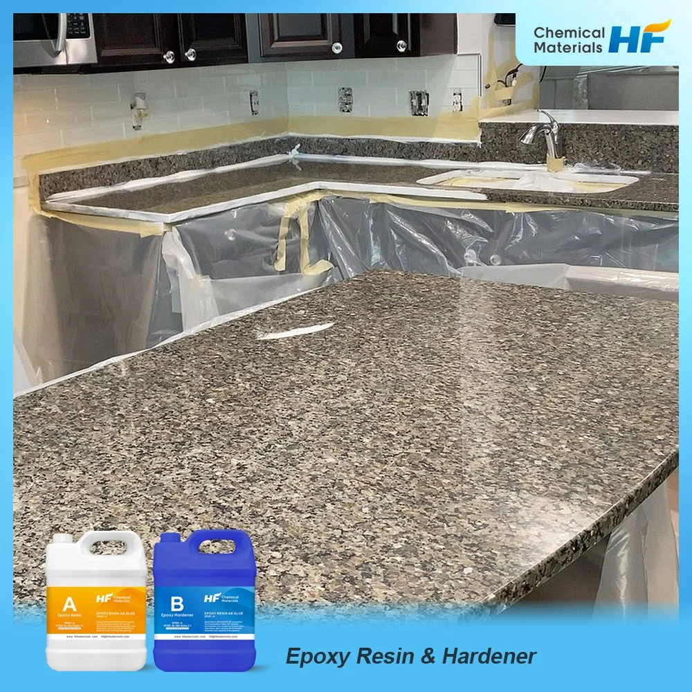 Professional Manufacturer Wholesale Price Epoxy Resin and Hardener High Hardness Kitchen Table Ab Adhesive Coating