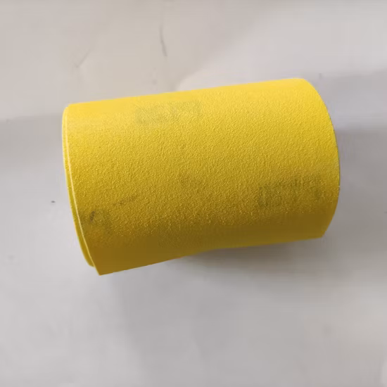 Rouleau de papier de sable coloré Papier blanc Oxyde d'aluminium jaune
